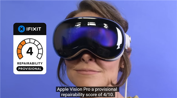 iFixit拆解苹果Vision Pro：评分仅4分 维修噩梦！